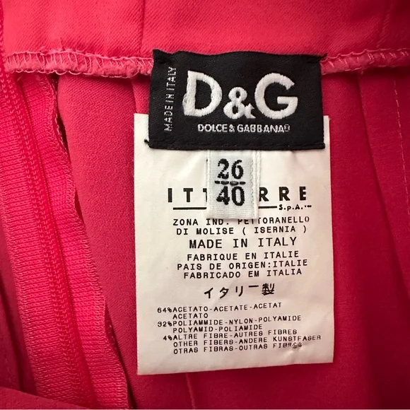 Vintage D&G Dolce & Gabbana Pink Cocktail Sleeveless Deep Plunge Dress, Size 4 - Picture 10 of 16
